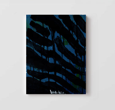 Blauwe abstracte kunst