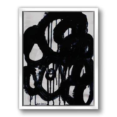 Zwart wit abstracte kunst